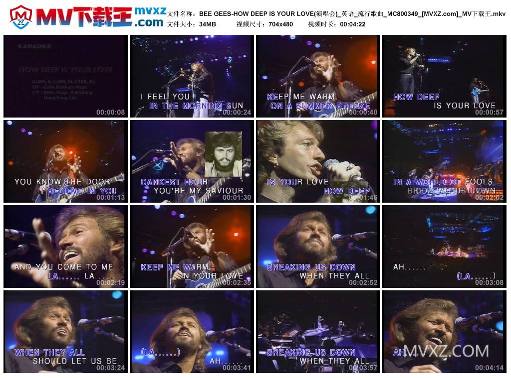 BEE GEES-HOW DEEP IS YOUR LOVE(演唱会)_英语_流行歌曲_MC800349